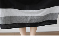 Women's Mid Length Short Sleeve Large Size Dress