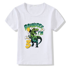 Birthday T-Shirts for Children 1-9 Years Age for Boys & Girls