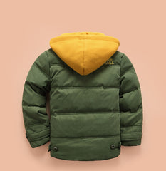 Thickening down jacket for boys and girls