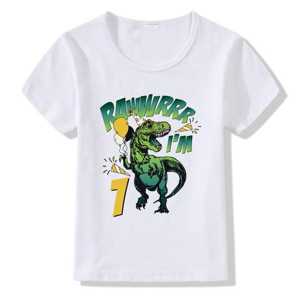 Birthday T-Shirts for Children 1-9 Years Age for Boys & Girls