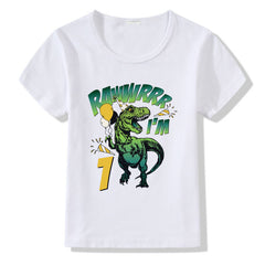 Birthday T-Shirts for Children 1-9 Years Age for Boys & Girls
