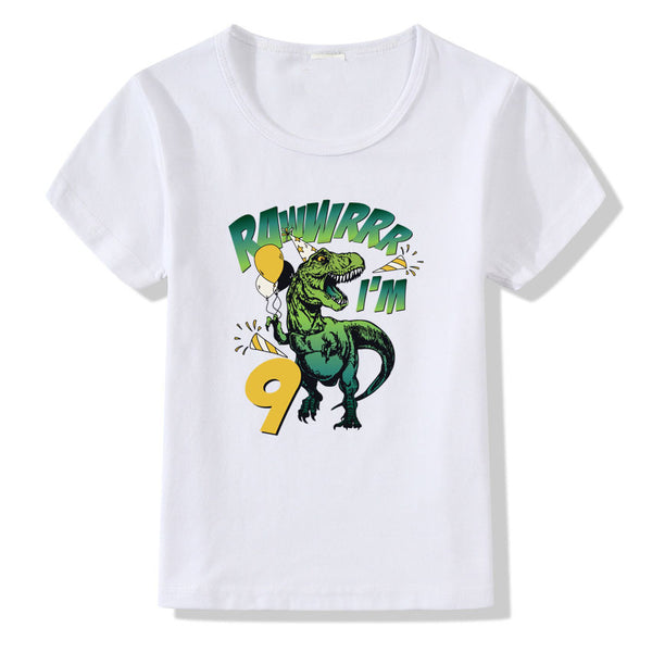Birthday T-Shirts for Children 1-9 Years Age for Boys & Girls