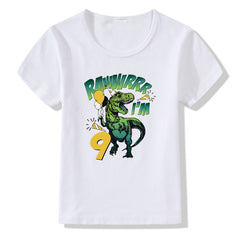 Birthday T-Shirts for Children 1-9 Years Age for Boys & Girls