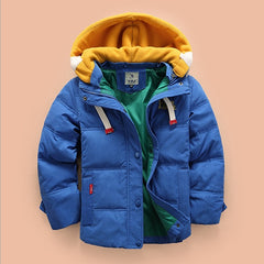 Thickening down jacket for boys and girls