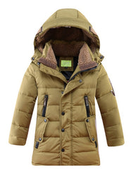 -30 Degree Duck Down Padded Children's Winter Jackets