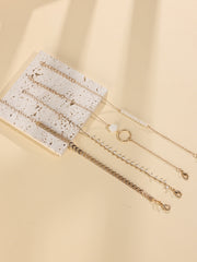 American Style Metal Bracelet 4-piece Set Bracelet