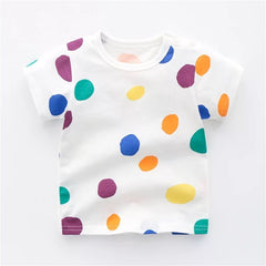 100% Cotton Knitted Kids Rainbow T-Shirt