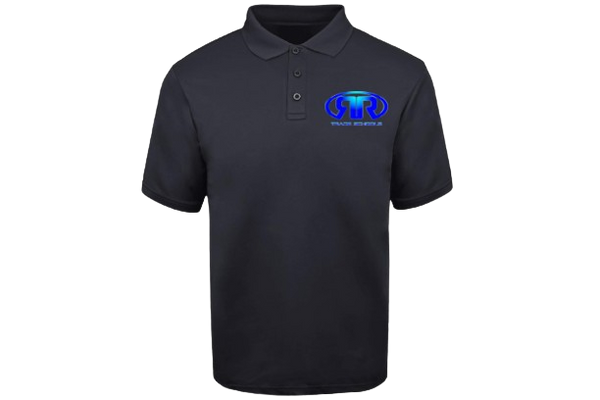 RR Trade School 100% Cotton Black Pique Polo Shirt