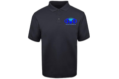 RR Trade School 100% Cotton Black Pique Polo Shirt