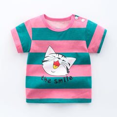 100% Cotton Knitted Kids Rainbow T-Shirt