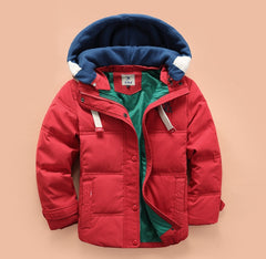 Thickening down jacket for boys and girls