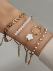 American Style Metal Bracelet 4-piece Set Bracelet