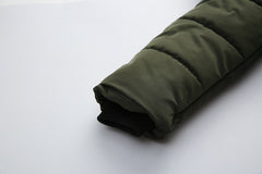 Boys Fashion Print Hooded Cotton Jacket