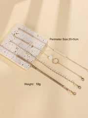 American Style Metal Bracelet 4-piece Set Bracelet