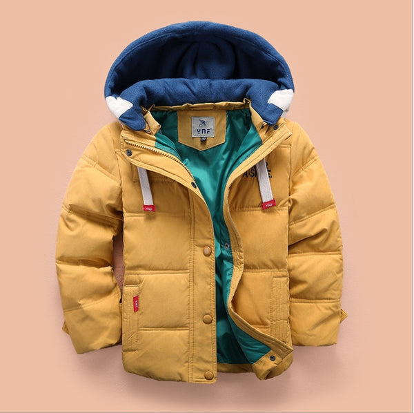 Thickening down jacket for boys and girls