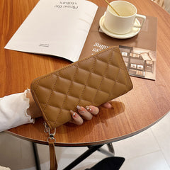 Rhombus Wallet Women's Long American Fashion