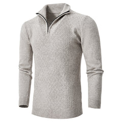 Men's Sweater Lapel Half Zipper Sweater