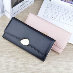 Women's Long Wallet Soft Leather  Handbag with Multi-card-slot