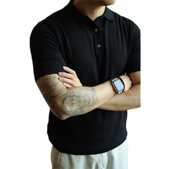 Men's Slim Fit Casual American Retro Fashion Minimalism T-shirt