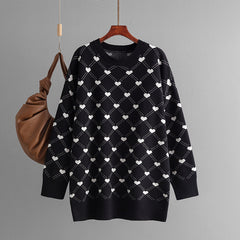 Sweater Mid-length Sweater Love Jacquard