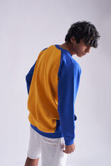 Crew Neck Fleece Shirt with Raglan Sleeves