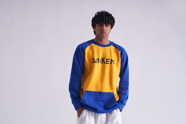Crew Neck Fleece Shirt with Raglan Sleeves