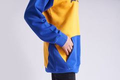 Crew Neck Fleece Shirt with Raglan Sleeves For Ladies