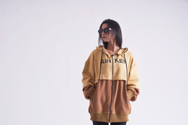 Hood With Combination Of Two Color For ladies