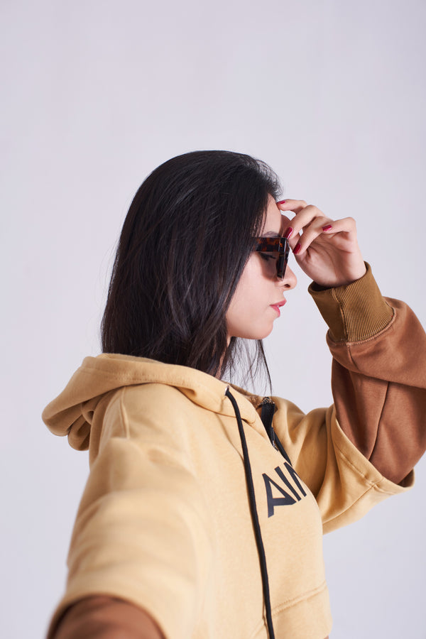 Hood With Combination Of Two Color For ladies