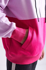 Fleece Hood Style With Combination Of Two Color