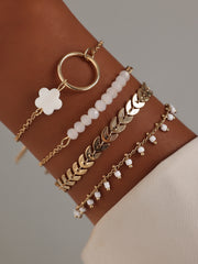 American Style Metal Bracelet 4-piece Set Bracelet