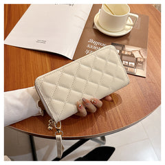 Rhombus Wallet Women's Long American Fashion