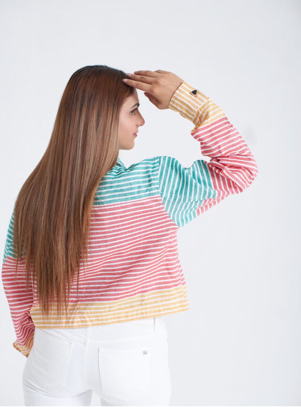 Multi Stripe Button Shirt